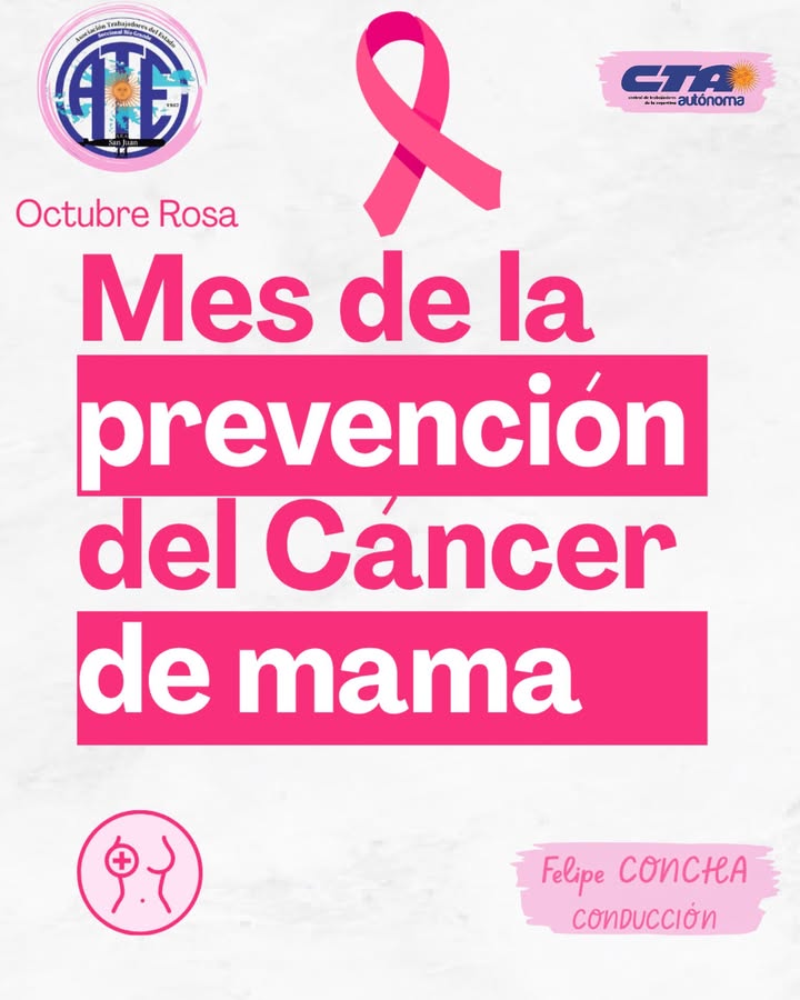 ATE Río Grande acompaña el mes de sensibilización sobre el cáncer de mama - ATE Río Grande - foto 1