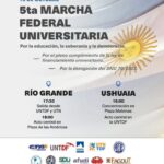ATE Río Grande acompaña la 5.a Marcha Federal Universitaria