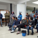 Nos encontramos en el IPV , dentro del marco de la unidad de los gremios estatales, llevando nuestra bandera de reclamo adelante.