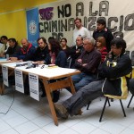 Los Secretarios Generales de los gremios estatales (ATE-SUTEF-ATSA-GREMIO VIAL- LA BANCARIA-AMT-APOC), se encuentran brindando conferencia de Prensa en la sede de nuestro gremio hermano Sutef.