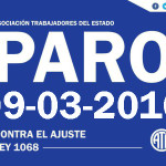 Mañana miércoles 9 de marzo, a partir de la 9.30, los trabajadores de gremios estatales que no hayan viajado a la ciudad de Ushuaia a acompañar a nuestros dirigentes en la reunión en casa de gobierno