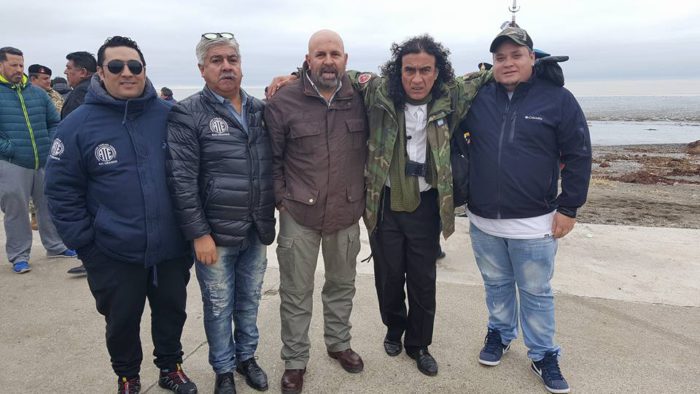 ATE RIO GRANDE, Presente participando del Acto de ignaguracion de la Carpa de la Dignidad de los ex-combatientes de Malvinas