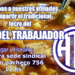 ATE seccional Rio Grande,invita a todos sus afiliado@s al Acto en conmemoración al Primero de Mayo «Dia del Trabajador