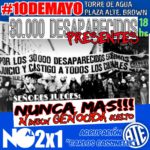 ATE Rio Grande convoca a toda la comunidad en general a marchar este #10DEMAYO ,movilizandonos bajo una misma consigna #NOAL2X1#