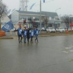 ATE seccional Rio Grande,en la mañana de hoy llevo a cabo una panfleteada en las intersecciones de San Martin y Belgran