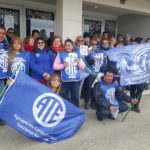 ATE seccional Rio Grande,en la mañana de hoy llevo a cabo una pegatina y panfleteada por las calles de nuestra ciudad bajo la consigna de exigir justicia y aparición de todos!!