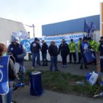 En la mañana de hoy frente al Ministerio de Trabajo sito en calle Obligado de la ciudad de Rio Grande,los Paritarios de ATE se hicieron Presentes para participar de las mismas tras ser convocados por el Gobierno de la Provincia.