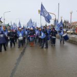 La Asociacion Trabajadores del Estado seccional Rio Grande,en el dia de hoy,participo de la Multitudinaria convocatoria en la Plaza de las Americas en Repudio al avasallamiento de nuestros derechos como fueguinos por parte del Gobierno Nacional.