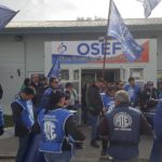 La Asociacion Trabajadores del Estado seccional Rio Grande, en estos momentos, nos encontramos en la Obra Social OSEF dando continuidad al plan de lucha por Recomposicion salarial y ante la falta de respuesta por las denuncias correspondientes a las pésimas condiciones edilicias del sector.