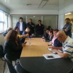 ATE Río Grande, en el día de hoy nos hicimos presentes ante la convocatoria de la cartera laboral en el Ministerio de Trabajo de nuestra ciudad sito en calle Obligado N° 750.