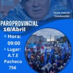ATE RÍO GRANDE CONVOCA A PARO Y MOVILIZACIÓN EN TODA LA PROVINCIA