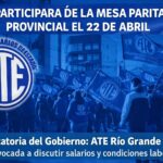 Convocatoria a Paritarias: ATE participará de la mesa provincial el 22 de abril