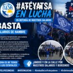 ATE y ATSA continúan el plan de lucha en defensa de los salarios estatales